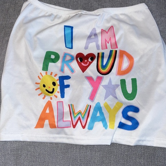 Boots and Barkley Pride I Am Proud Of You Always Dog or Cat Crop Top - Picture 5 of 6